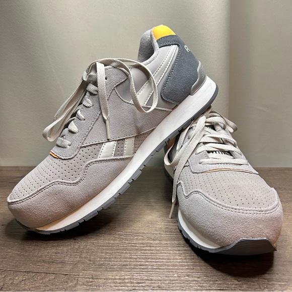 Reebok Men's Harman Gray Sneakers with Memory-tech Insoles Size 10.5 - Picture 2 of 5